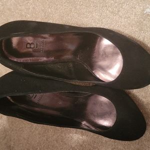 Black Baker Platform Heel Pump